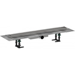 Αυλάκι ντουζιέρας (σχάρα) 700 για τοποθέτηση flat με πλακάκι από inox 70cm, χρώμα: Χρωμέ Αυλάκια ντουζιέρας