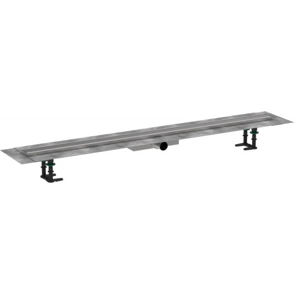 Αυλάκι ντουζιέρας (σχάρα) 1200 για τοποθέτηση flat, κομπλέ, Π7,7cm, brushed stainless steel από inox 120cm, χρώμα: Χρωμέ Αυλάκι ντουζιέρας (σχάρα) 1200 για τοποθέτηση flat, κομπλέ, Π7,7cm, brushed stainless steel από inox 120cm, χρώμα: Χρωμέ