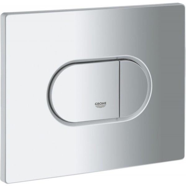 Flush wall plates for concealed cistern dual flush valve material: ABS Pneumatic, color: Chrome surface: Matt