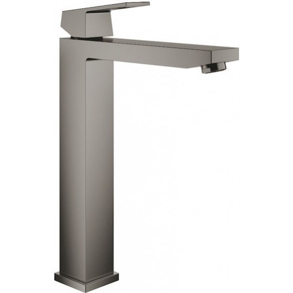 Wash basin tap Deck-mounted for free-standing washbasin material: Brass mixer Without waste, color: Grey surface: Brushed