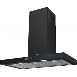 Absorber Chimney wall 90cm, style: 250 W, color: Black Wall-mounted chimney hoods