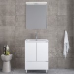 Bathroom furniture set with washbasin 81x46x72 material: Wood composite countertop C, color: White Bathroom furniture sets Bathroom furniture set with washbasin 81x46x72 material: Wood composite countertop C, color: White Bathroom furniture sets