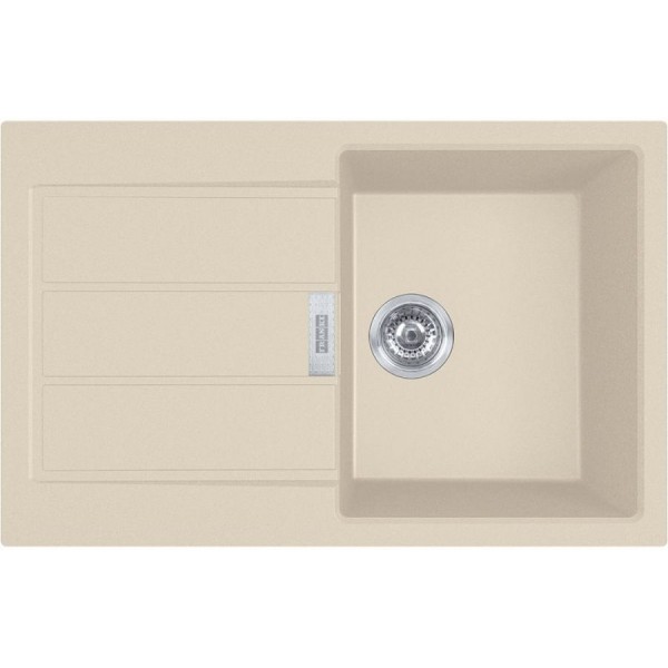 Sink Synthetic 78x50 left / right nested 1 bowl, color: Beige Synthetic Sink Synthetic 78x50 left / right nested 1 bowl, color: Beige Synthetic