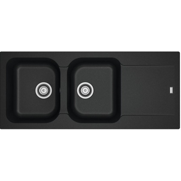Sink Synthetic 116x50 left / right nested 2 cabinet, color: Black Synthetic Sink Synthetic 116x50 left / right nested 2 cabinet, color: Black Synthetic