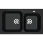 Νεροχύτης συνθετικός 83x50 χωρίς πάγκο ένθετος 1 ½ γούρνα, χρώμα: Μαύρο Συνθετικοί Νεροχύτης συνθετικός 83x50 χωρίς πάγκο ένθετος 1 ½ γούρνα, χρώμα: Μαύρο Συνθετικοί