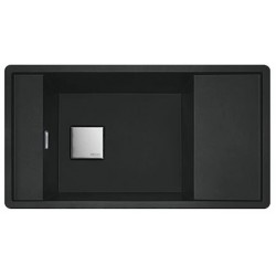 Sink Granite 87,7x49,5 left / right nested 1 bowl, color: Black Granite
