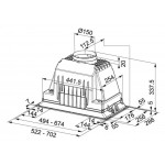 Απορροφητήρας εντοιχιζόμενος οροφής 70cm 160 W, χρώμα: Χρωμέ Απορροφητήρες οροφής Απορροφητήρας εντοιχιζόμενος οροφής 70cm 160 W, χρώμα: Χρωμέ Απορροφητήρες οροφής