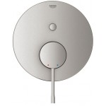 Shower tap Wall-mounted external part 2 way material: Brass mixer With plate without hand shower, hose and holder supersteel, color: Chrome surface: Brushed Wall-mounted - external part