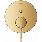 Μπαταρία ντουζιέρας εντοιχιζόμενη εξωτερικό μέρος 2 εξόδων αναμεικτική από ορείχαλκο με πλακέτα cool sunrise, χρώμα: Χρυσό επιφάνεια: Γυαλιστερή Εντοιχιζόμενες εξωτερικό μέρος