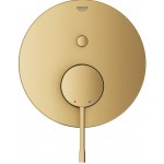 Μπαταρία ντουζιέρας εντοιχιζόμενη εξωτερικό μέρος 2 εξόδων αναμεικτική από ορείχαλκο με πλακέτα brushed cool sunrise, χρώμα: Χρυσό επιφάνεια: Βουρτσισμένη Εντοιχιζόμενες εξωτερικό μέρος