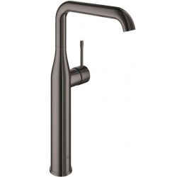 Μπαταρία νιπτήρος επικαθήμενη αναμεικτική από ορείχαλκο για νιπτήρα ελεύθερης τοποθέτησης χωρίς βαλβίδα XL-Size, hard graphite, χρώμα: Γκρι επιφάνεια: Γυαλιστερή Επικαθήμενες