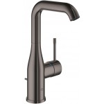 Wash basin tap Deck-mounted L size material: Brass mixer With pop-up waste set, color: Grey surface: Glossy Deck-mounted