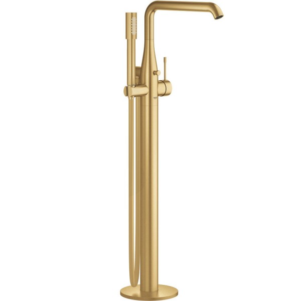 Bathtub tap Floor-standing external part brushed cool sunrise material: Brass, color: Gold surface: Brushed Floor standing