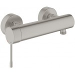 Shower tap Wall-mounted exposed material: Brass mixer without hand shower, hose and holder, color: Chrome surface: Brushed Wall-mouned exposed Shower tap Wall-mounted exposed material: Brass mixer without hand shower, hose and holder, color: Chrome surface: Brushed Wall-mouned exposed