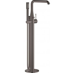 Bathtub tap Floor-standing external part hard graphite material: Brass, color: Grey surface: Glossy Floor standing