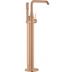 Bathtub tap Floor-standing external part material: Brass warm sunset, color: Pink Gold surface: Glossy Floor standing