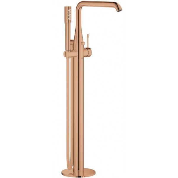 Bathtub tap Floor-standing external part material: Brass warm sunset, color: Pink Gold surface: Glossy Floor standing