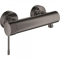 Shower tap Wall-mounted exposed material: Brass mixer without hand shower, hose and holder, color: Grey surface: Glossy Wall-mouned exposed