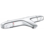 Bathtub tap Wall-mounted exposed material: Brass without hand shower, hose and holder thermostatic, color: Chrome surface: Glossy Wall-mouned exposed