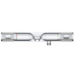 Bathtub tap Wall-mounted exposed material: Brass without hand shower, hose and holder thermostatic, color: Chrome surface: Glossy Wall-mouned exposed Bathtub tap Wall-mounted exposed material: Brass without hand shower, hose and holder thermostatic, color: Chrome surface: Glossy Wall-mouned exposed