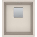 Νεροχύτης γρανιτένιος 41x46 χωρίς πάγκο ένθετος 1 γούρνα coffee, χρώμα: Μπεζ Γρανιτένιοι