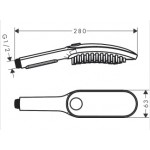 Shower head 3 jets 150, sky blue, color: Blue surface: Matt Hand showers Shower head 3 jets 150, sky blue, color: Blue surface: Matt Hand showers