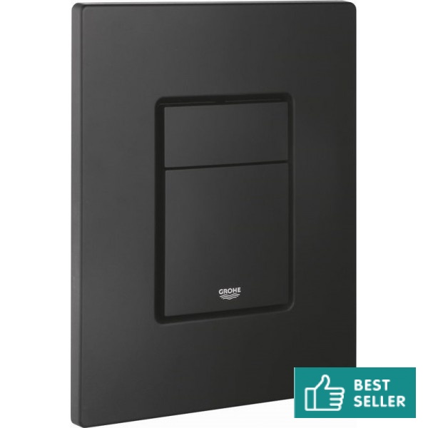 Flush wall plates for concealed cistern phantom black dual flush valve material: ABS Pneumatic, color: Black surface: Matt Flush plates Flush wall plates for concealed cistern phantom black dual flush valve material: ABS Pneumatic, color: Black surface: Matt Flush plates