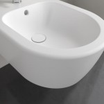 Bidet Wall-mounted Stone White CeramicPlus, color: White surface: Matt Wall-mounted