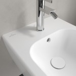 Bidet Wall-mounted Stone White CeramicPlus, color: White surface: Matt Wall-mounted