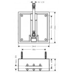 Μηχανισμός στήριξης κεφαλής ντους Basic, 260/260, 1 ροής Κεφαλές ντους