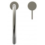 Kitchen tap Deck-mounted material: Brass, color: Chrome surface: Brushed Deck-mounted