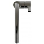 Kitchen tap Deck-mounted material: Brass with shower, color: Grey surface: Brushed Deck-mounted