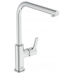 Kitchen tap Deck-mounted material: Brass L-Spout, color: Chrome surface: Glossy Deck-mounted Kitchen tap Deck-mounted material: Brass L-Spout, color: Chrome surface: Glossy Deck-mounted
