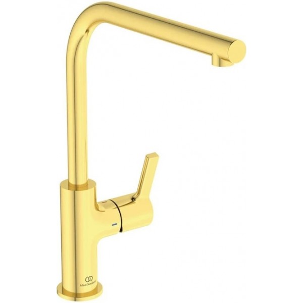 Kitchen tap Deck-mounted material: Brass, color: Gold surface: Brushed Deck-mounted Kitchen tap Deck-mounted material: Brass, color: Gold surface: Brushed Deck-mounted