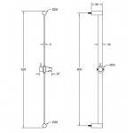 Βέργα ντους 80cm από inox Black Metal Brushed PVD απλή, χρώμα: Μαύρο επιφάνεια: Βουρτσισμένη Βέργες ντους Βέργα ντους 80cm από inox Black Metal Brushed PVD απλή, χρώμα: Μαύρο επιφάνεια: Βουρτσισμένη Βέργες ντους