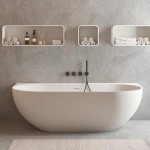 Bathtub Back to Wall 180x80x56 material: Solid Surface surface: Matt, color: White Back to Wall