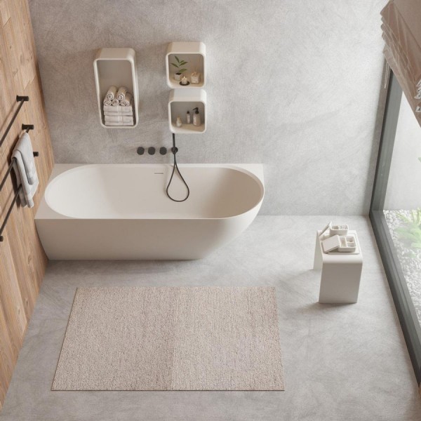 Bathtub Rectangular 180x80x56 material: Solid Surface, color: White no grab bars surface: Matt Rectangular