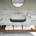 Νιπτήρας ελευθέρας τοποθέτησης 60x35x12,5 από solid surface χωρίς οπή χωρίς υπερχείλιση, χρώμα: Λευκό/Μαύρο επιφάνεια: Ματ Ελευθέρας τοποθέτησης Νιπτήρας ελευθέρας τοποθέτησης 60x35x12,5 από solid surface χωρίς οπή χωρίς υπερχείλιση, χρώμα: Λευκό/Μαύρο επιφάνεια: Ματ Ελευθέρας τοποθέτησης