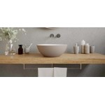 Washbasin Free standing 39x39x14,5 material: Solid Surface Without hole Without overflow, color: White/Beige surface: Matt Free standing Washbasin Free standing 39x39x14,5 material: Solid Surface Without hole Without overflow, color: White/Beige surface: Matt Free standing