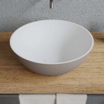 Washbasin Free standing 39x39x14,5 material: Solid Surface Without hole Without overflow, color: White/Beige surface: Matt Free standing Washbasin Free standing 39x39x14,5 material: Solid Surface Without hole Without overflow, color: White/Beige surface: Matt Free standing