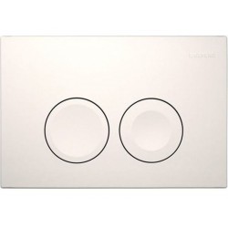 Πλακέτα εντοιχιζόμενου καζανακίου από ABS διπλής ενέργειας μηχανικά, χρώμα: Λευκό επιφάνεια: Γυαλιστερή Πλακέτες