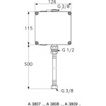 Box tap Wall-mounted - concealed part material: Plastic, color: Chrome surface: Matt Wall-mounted - concealed part