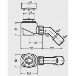 Waste Valve 52cm, for shower tray Without overflow material: ABS surface: Glossy, color: Chrome Waste overflows Waste Valve 52cm, for shower tray Without overflow material: ABS surface: Glossy, color: Chrome Waste overflows