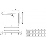 Shower tray Rectangular 120x90x4 material: Acrylic, color: White surface: Glossy Shower tray Rectangular 120x90x4 material: Acrylic, color: White surface: Glossy Rectangular
