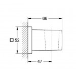 Shower holder Fixed material: Plastic, color: Chrome surface: Glossy Shower holders