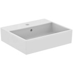 Washbasin Free standing 50x42x13 material: Porcelain With one hole With overflow, color: White surface: Glossy Free standing Washbasin Free standing 50x42x13 material: Porcelain With one hole With overflow, color: White surface: Glossy Free standing