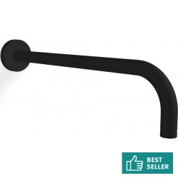 Arm 35cm 35cm Black Matt Wall-mounted material: Brass, color: Black surface: Matt Shower arms