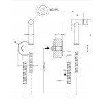 Bidet system Fixed temperature material: Brass push-button Shut-Off, color: Black surface: Brushed Exposed bidet hand shower systems Bidet system Fixed temperature material: Brass push-button Shut-Off, color: Black surface: Brushed Exposed bidet hand shower systems