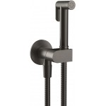 Bidet system Fixed temperature material: Brass push-button Shut-Off, color: Black surface: Brushed Exposed bidet hand shower systems Bidet system Fixed temperature material: Brass push-button Shut-Off, color: Black surface: Brushed Exposed bidet hand shower systems