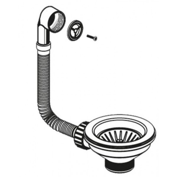 Sink drain material: Brass Drains - Siphons